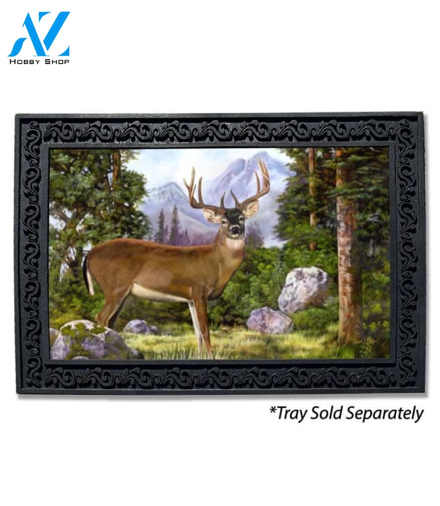 White Tailed Deer Doormat - 18" x 30"