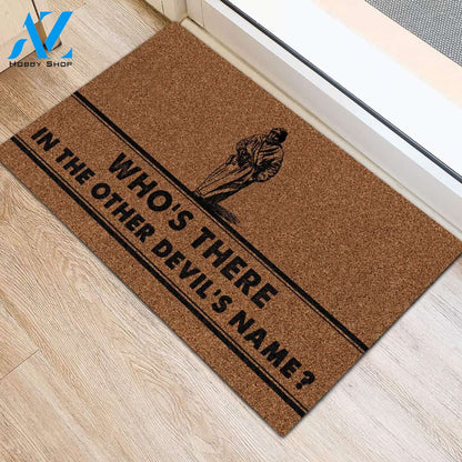 Who's There William Shakespeare Doormat Welcome Mat House Warming Gift Home Decor Gift for Cat Lovers Funny Doormat Gift Idea