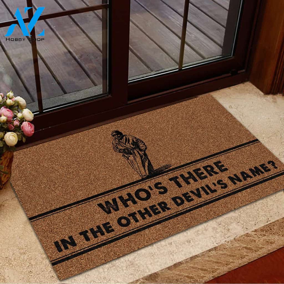 Who's There William Shakespeare Doormat Welcome Mat House Warming Gift Home Decor Gift for Cat Lovers Funny Doormat Gift Idea