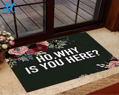Why Is You Here Doormat Welcome Mat Housewarming Gift Home Decor Funny Doormat Gift For Friend Gift For Family Birthday Gift