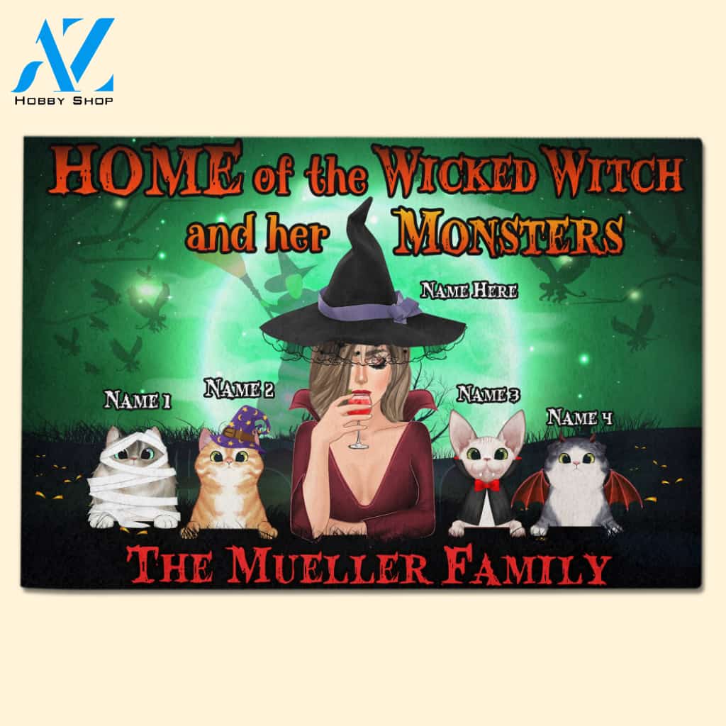 Wicked Broadway Home Of The Wicked Witch And Her Monsters Custom Doormat