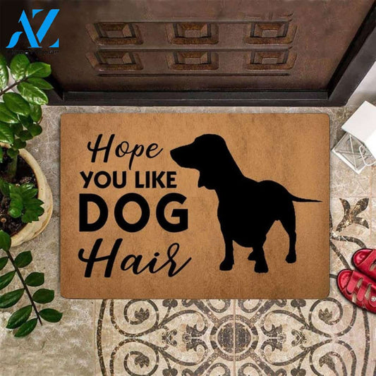 Wiener Dog Hope You Like Dog Hair Paws - Housewarming Gifts Doormat Welcome Mat House Warming Gift Home Decor Gift for Dog Lovers Funny Doormat Gift Idea
