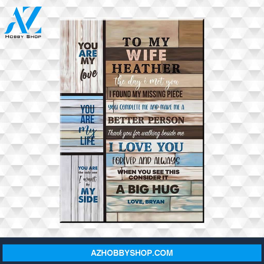 Wife Checks Premium Canvas