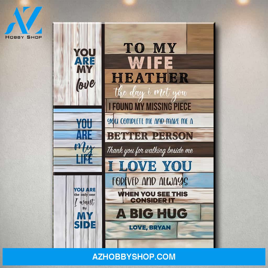 Wife Checks Premium Canvas