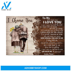 Wife Husband I choose you Matte Canvas (1.25") 14x11 20x16 30x20