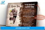 Wife Husband I choose you Matte Canvas (1.25") 14x11 20x16 30x20