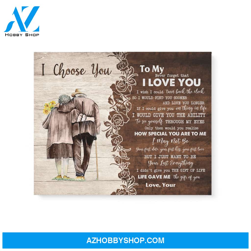 Wife Husband I choose you Matte Canvas (1.25") 14x11 20x16 30x20