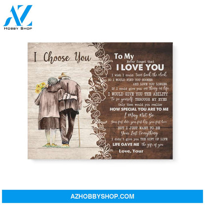 Wife Husband I choose you Matte Canvas (1.25") 14x11 20x16 30x20