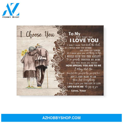 Wife Husband I choose you Matte Canvas (1.25") 14x11 20x16 30x20