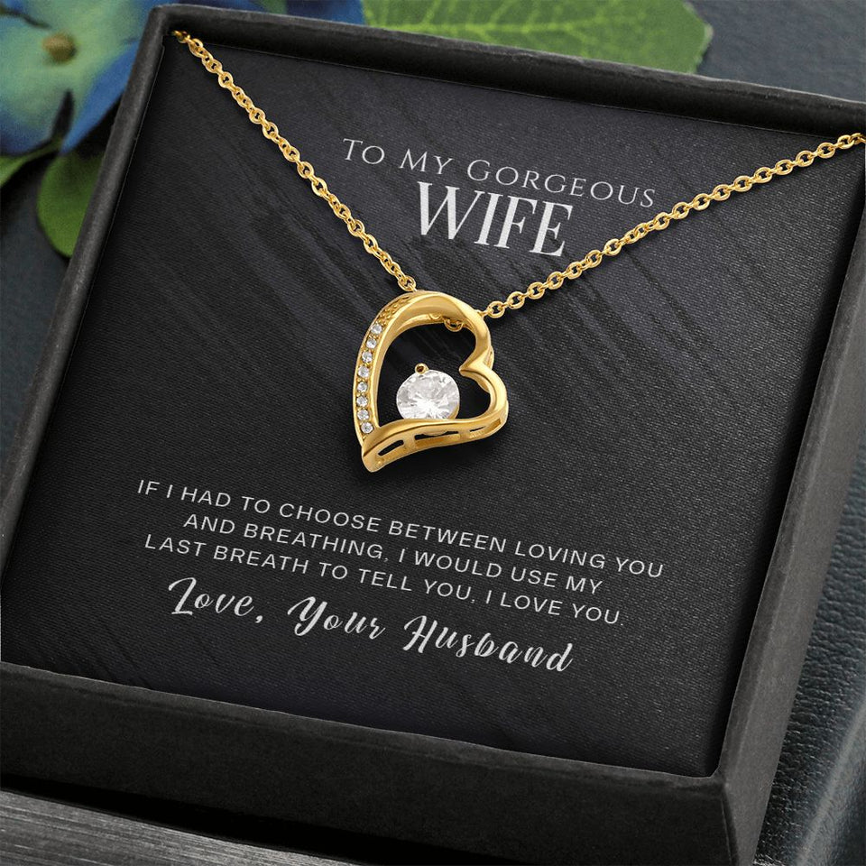 Wife Last Breath Forever Love Necklace