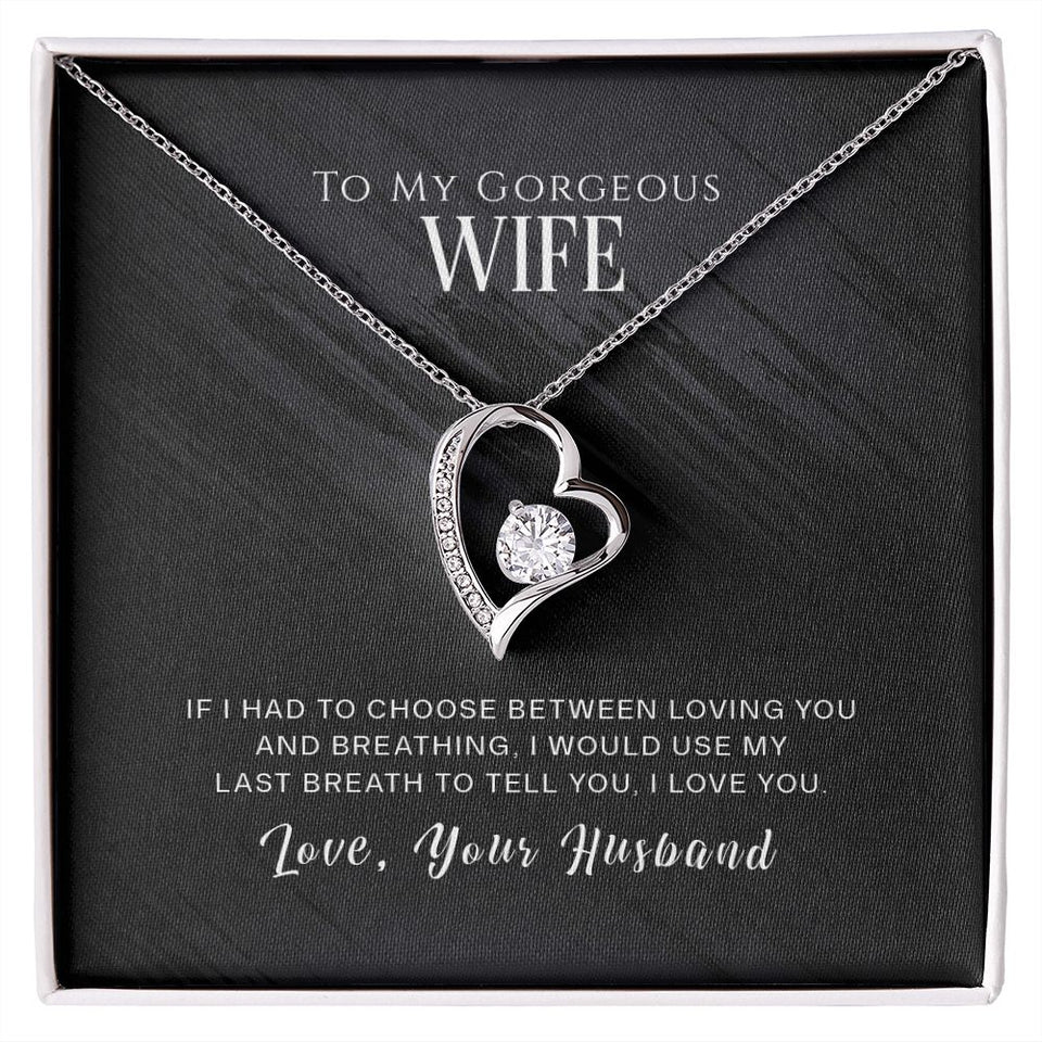 Wife Last Breath Forever Love Necklace