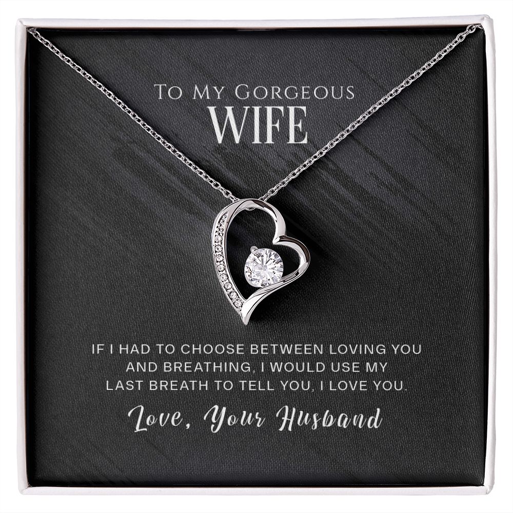 Wife Last Breath Forever Love Necklace
