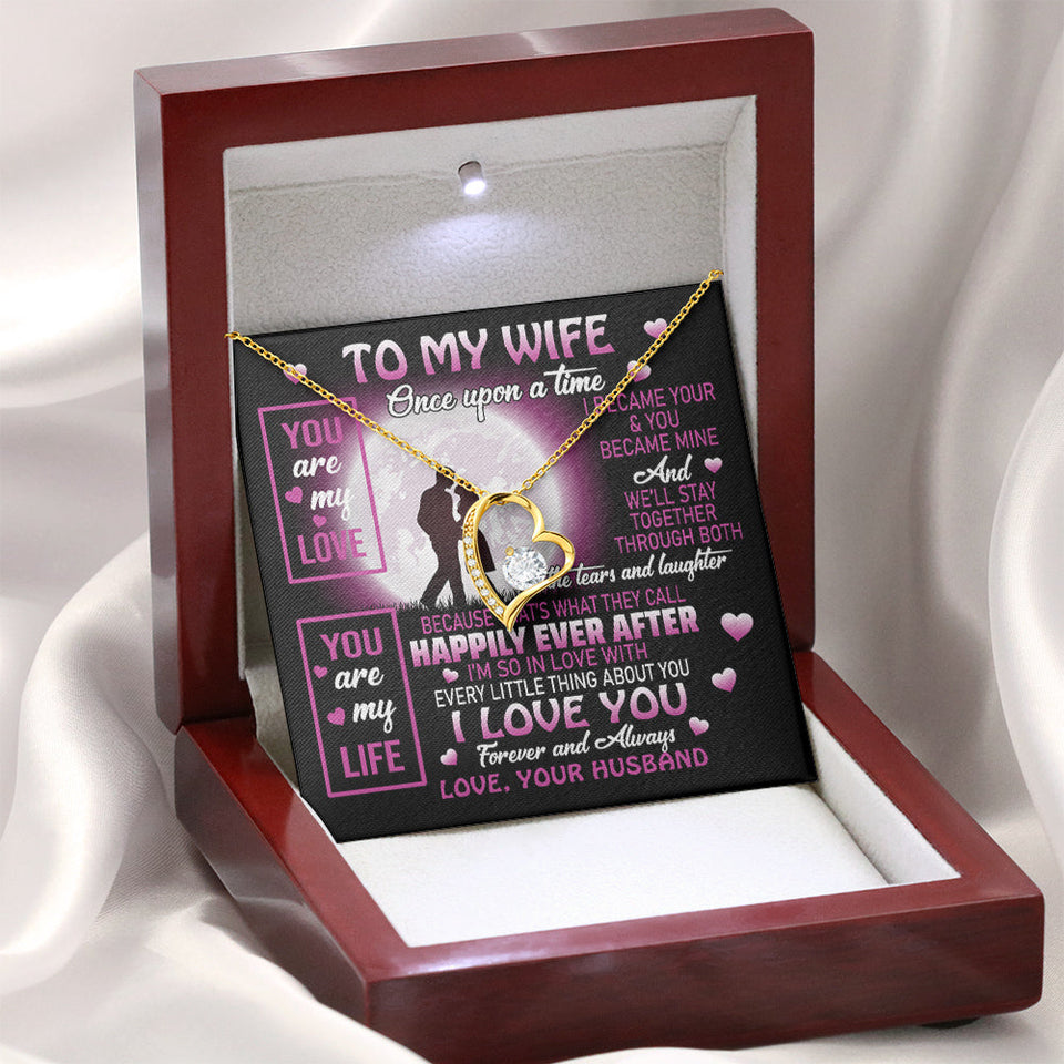 To My Wife | You Are My Life | Forever Love Necklace
