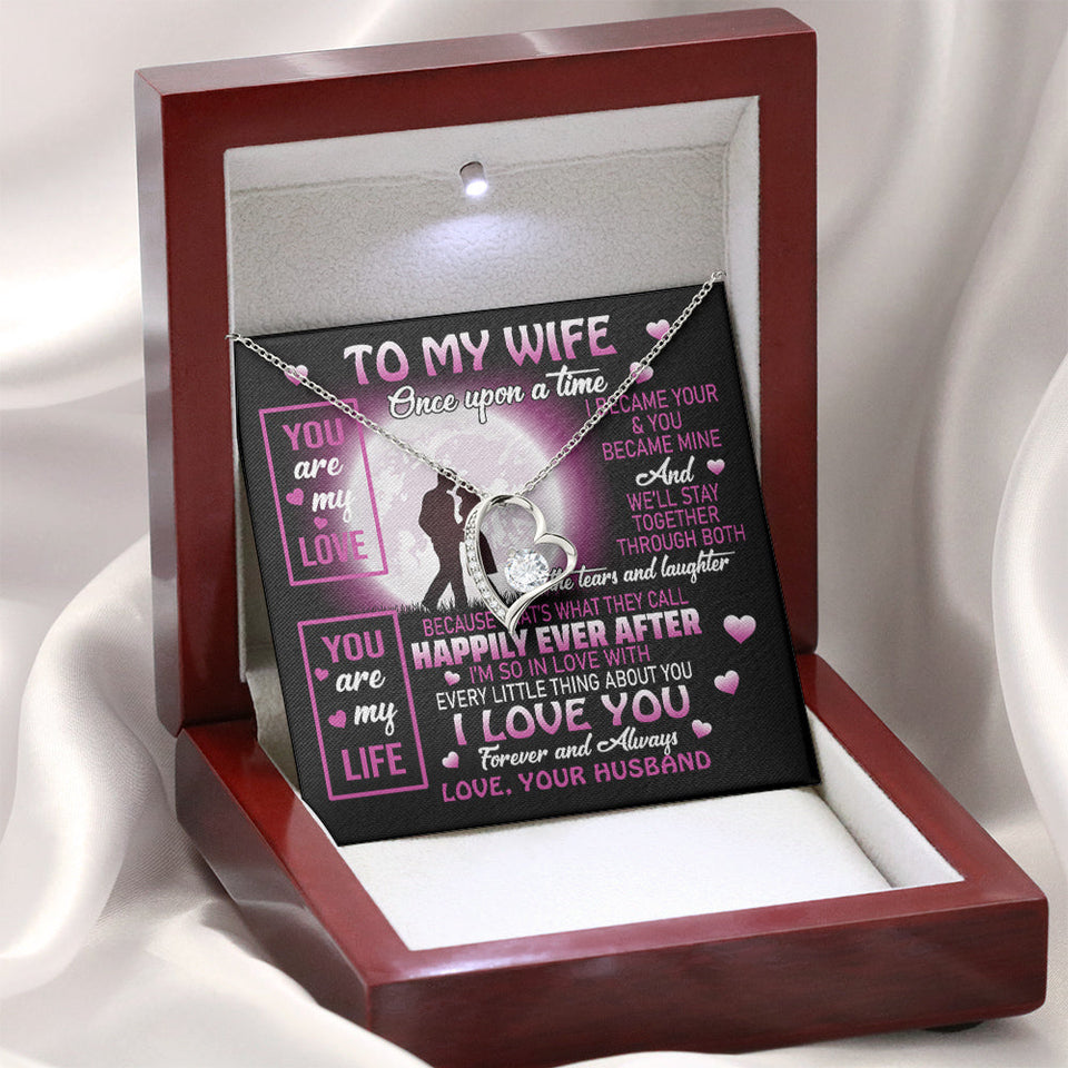 To My Wife | You Are My Life | Forever Love Necklace