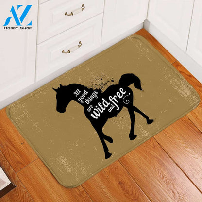 Wild & Free Horse SW2532 Door Mat