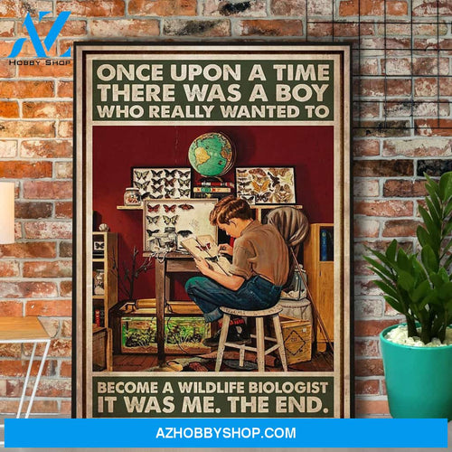 Wildlife Biologist A Boy Wanted To Become A Wildlife Biologist Canvas And Poster, Wall Decor Visual Art