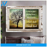 Window frame - Every moment, thank God - Jesus Landscape Canvas Prints - Wall Art