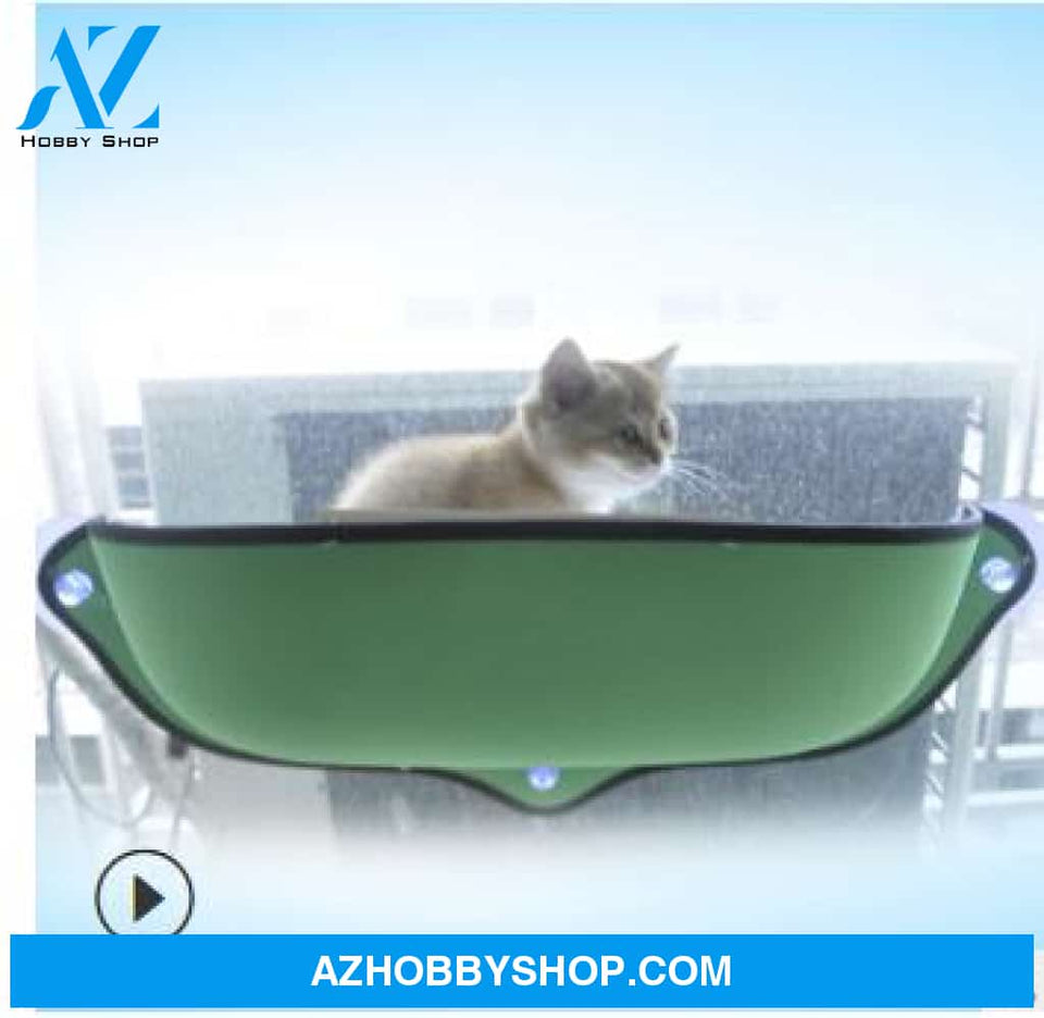 Window Sill Cat Hammock Darkgreen