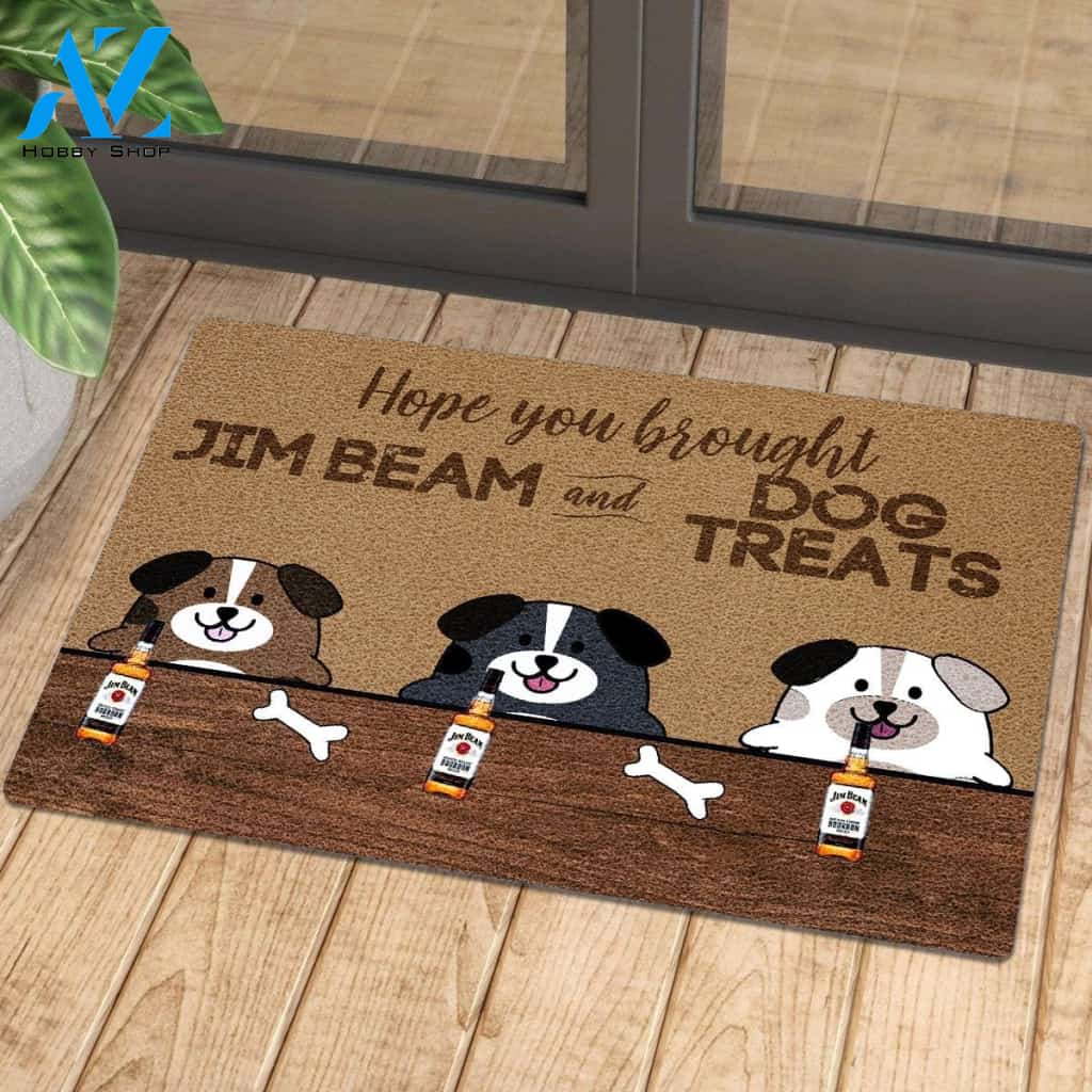 Wine and Dogs Club 5 Doormat | Colorful | Size 8x27'' 24x36''