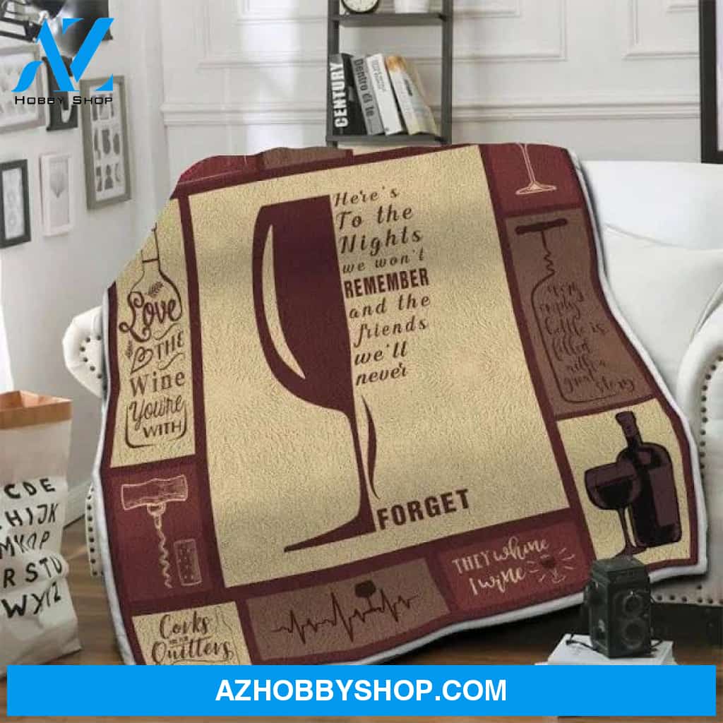 Wine Fleece Blanket
