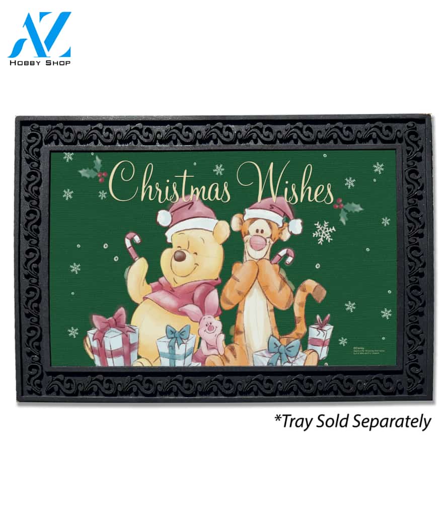 Winnie the Pooh Christmas Wishes Doormat - 18" x 30"