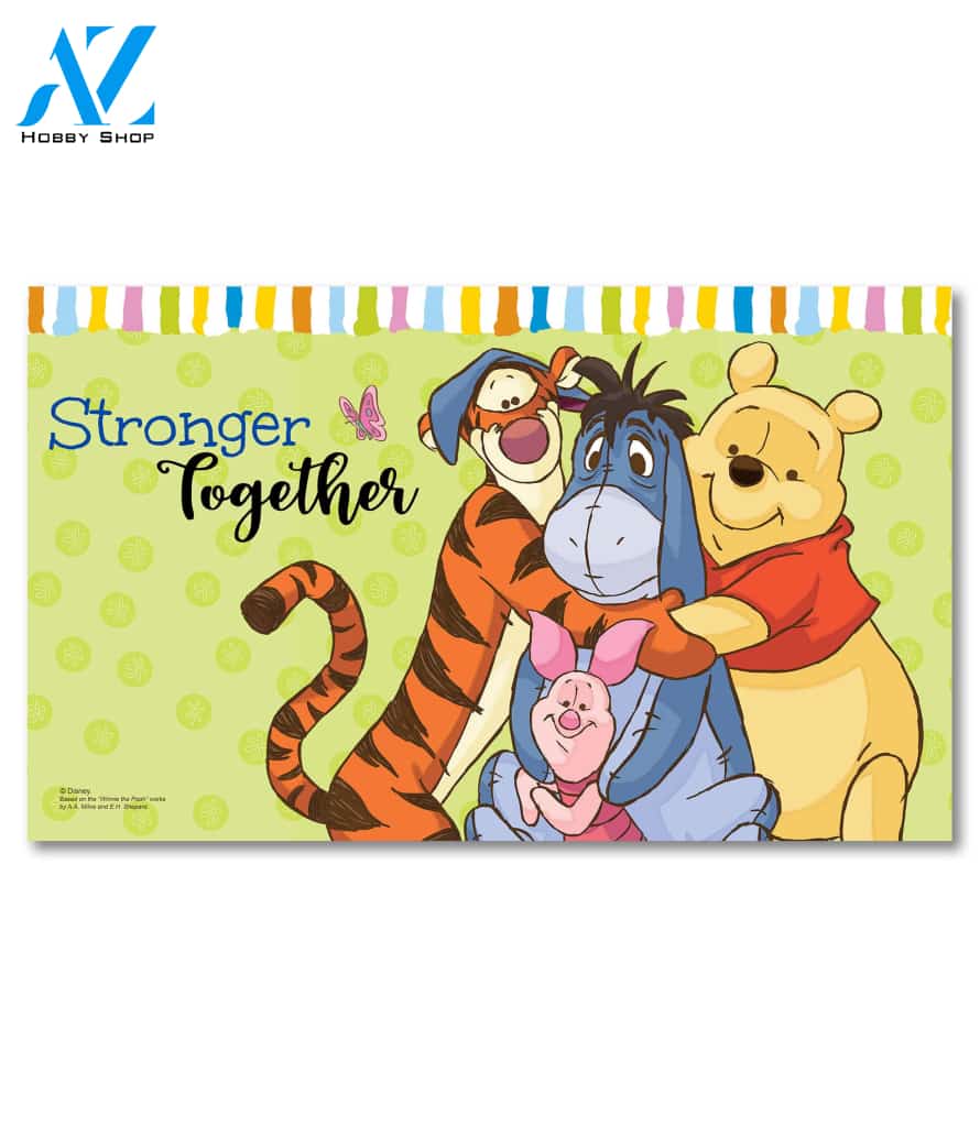 Winnie the Pooh Stronger Together Doormat - 18" x 30"