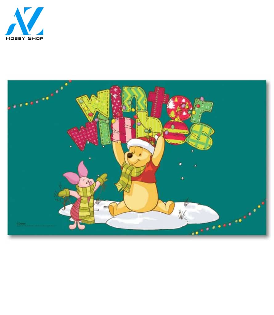 Winnie the Pooh Winter Wishes Doormat - 18" x 30"