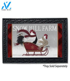 Winter Chicken Sled Doormat - 18" x 30"