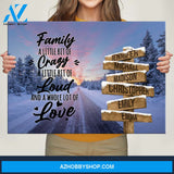 Winter Dawn Road Saying 2 Multi-Names Premium Canvas