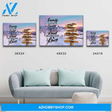 Winter Farm Saying 2 Multi-Names Premium Canvas