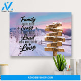 Winter Farm Saying 2 Multi-Names Premium Canvas