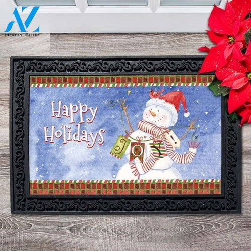 Winter Joy Snowman Doormat - 18" x 30"