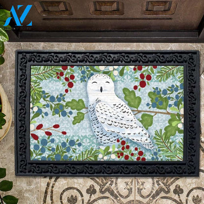 Winter Owl - Doormat - 18" x 30"