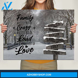 Winter Path Saying 2 Multi-Names Premium Canvas