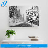Winter Road Names Premium Canvas