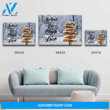 Winter Road 2 Saying 3 Multi-Names Premium Canvas