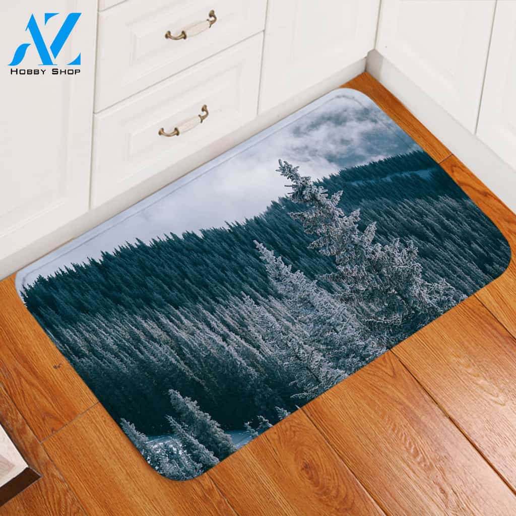 Winter Taiga Door Mat