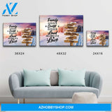Winter Tree Path Saying 2 Multi-Names Premium Canvas