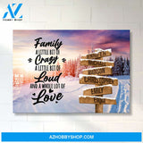 Winter Tree Path Saying 2 Multi-Names Premium Canvas