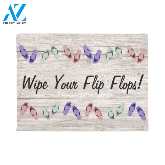 Wipe Your Flip Flops Doormat Housewarming Gift Family Welcome Mat Gift for Friend Family