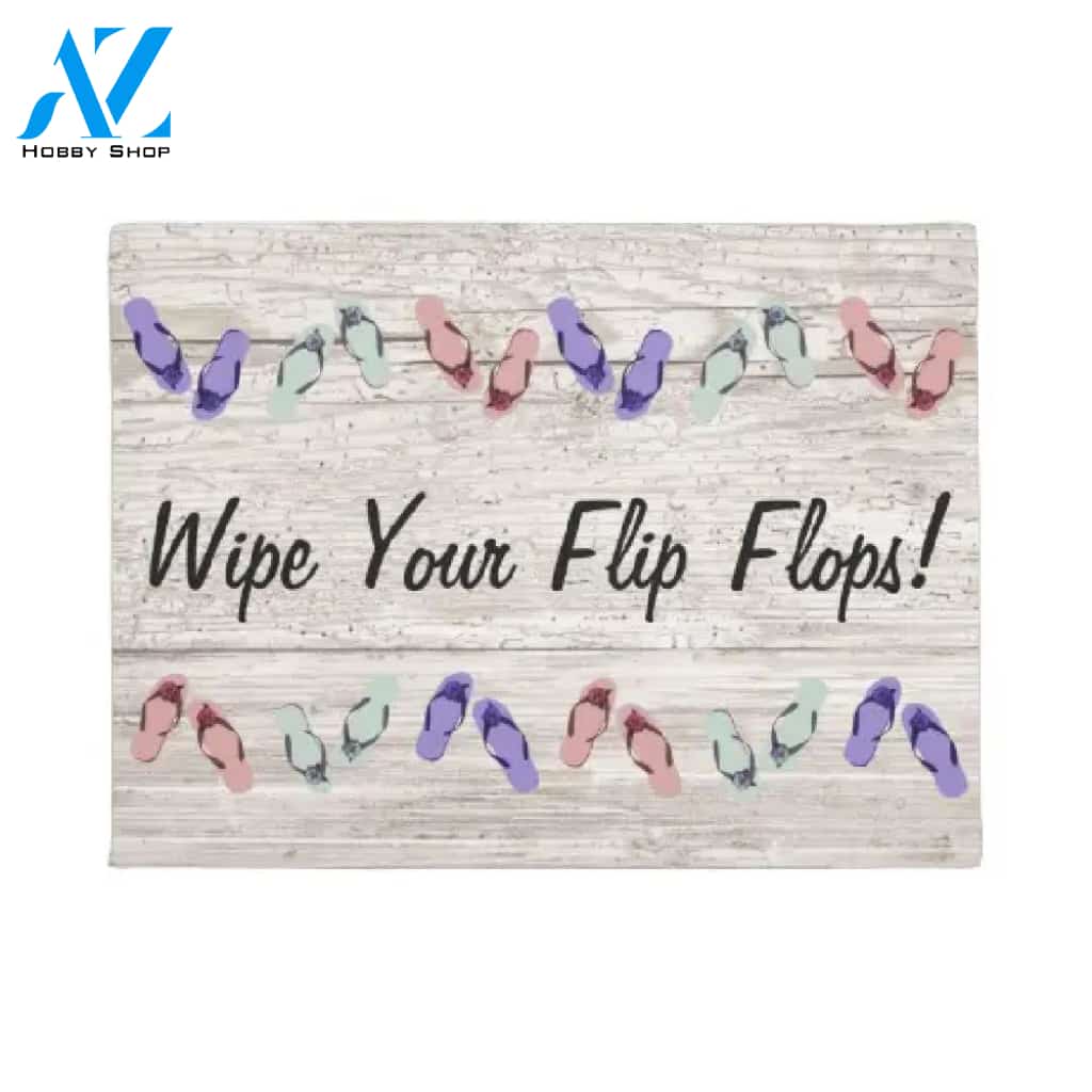 Personalized Name Family House Wipe Your Flip Flops Doormat Housewarming Gift Family Welcome Mat Gift For Friend Family