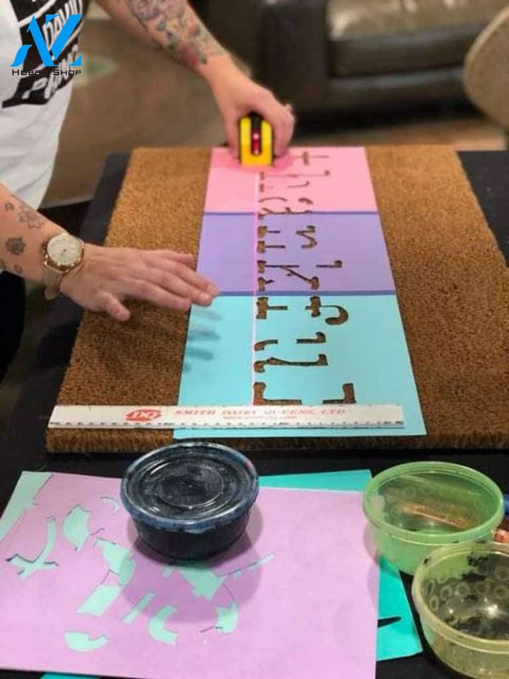 Wipe your hooves doormat, pig welcome mat, Ranch doormat, Farm doormat, Valentine's day gift, housewarming gift, birthday gift, wedding gift