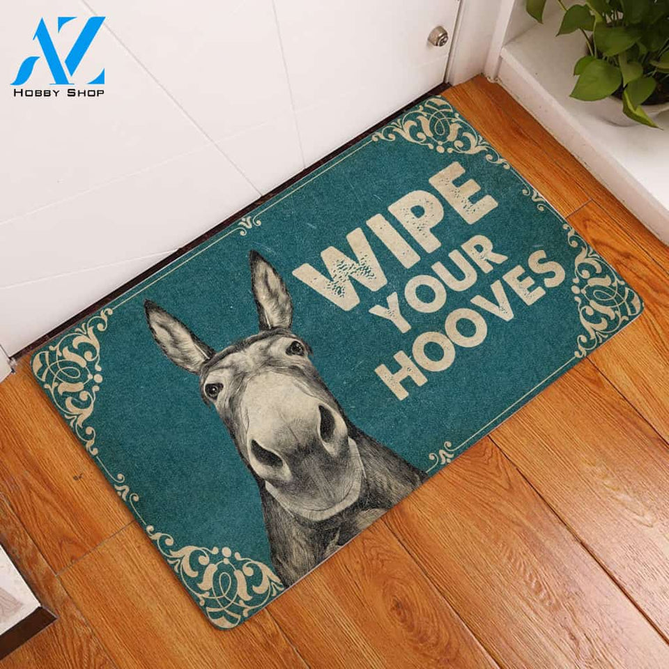 Wipe Your Hooves Doormat | Welcome Mat | House Warming Gift | Christmas Gift Decor