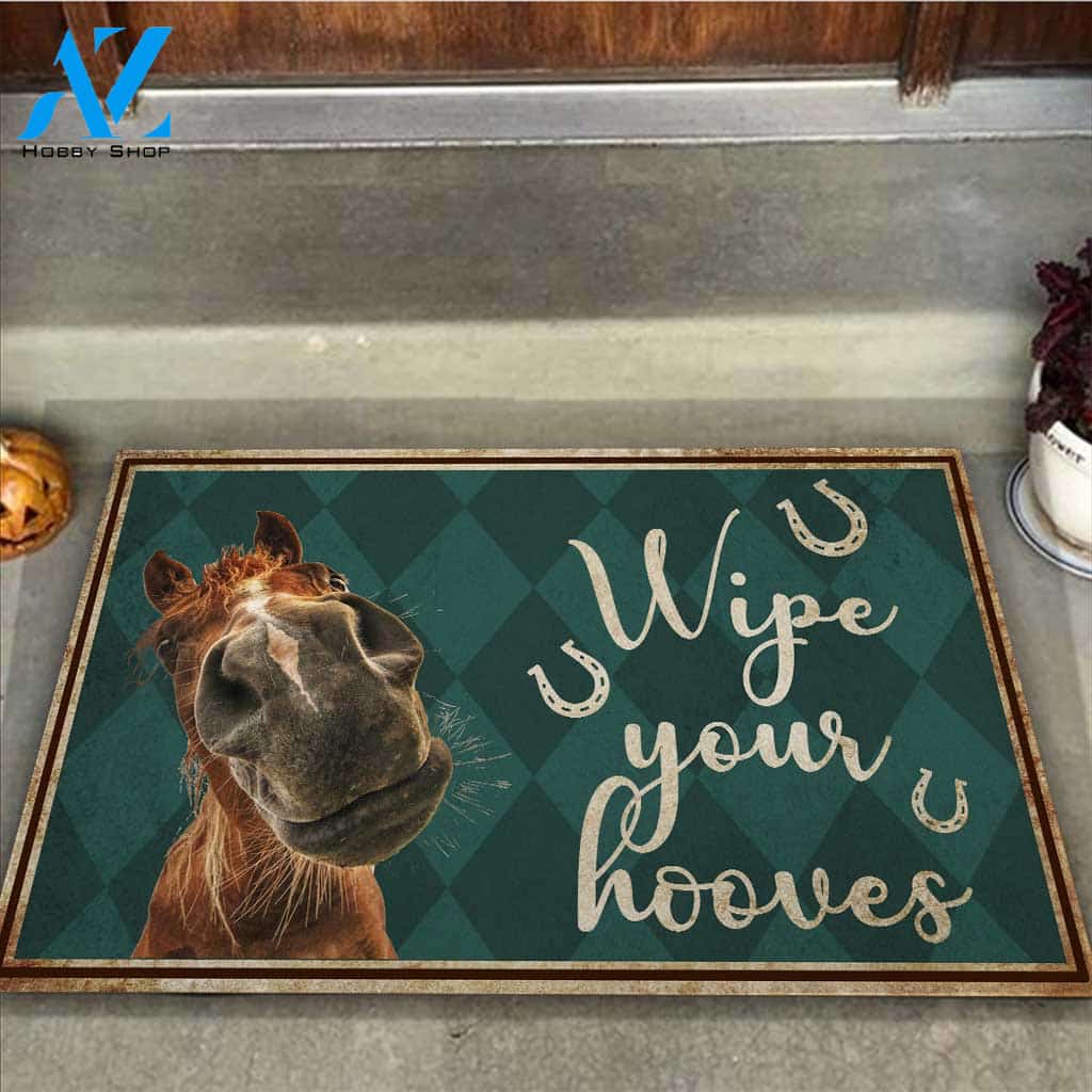 Wipe Your Hooves - Horse Doormat