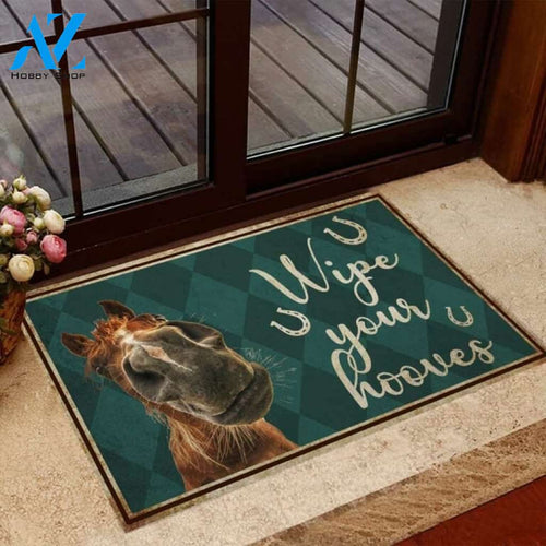 Wipe Your Hooves Horse Doormat