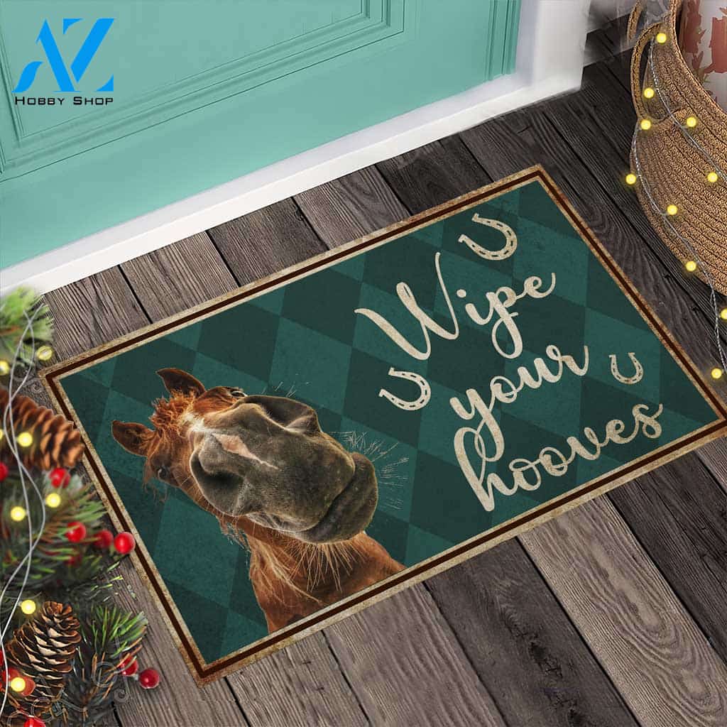 Wipe Your Hooves - Horse Doormat
