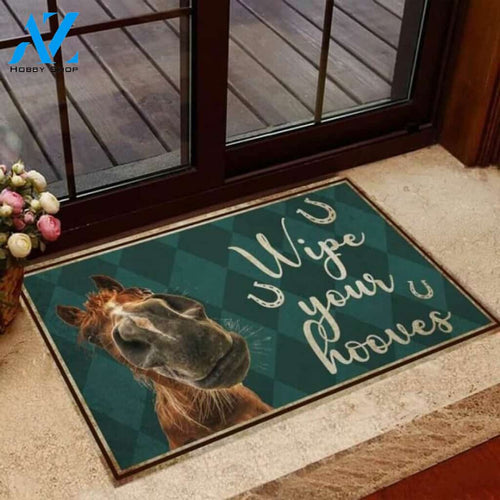Wipe Your Hooves Horse Doormat | Welcome Mat | House Warming Gift