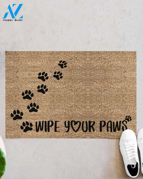 Wipe Your Paws Dog Funny Indoor And Outdoor Doormat Warm House Gift Welcome Mat Birthday Gift For Dog Lovers