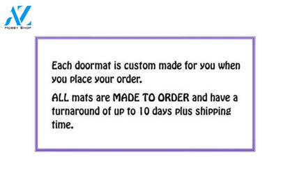 Wipe Your Piggies Custom Cute Pig Handpainted Welcome Doormat by Killer Doormats