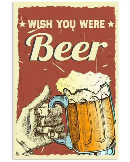 Wish You Were Beer - National Beers Day Poster/canvas 4 18X12 Inches Poster-Canvass